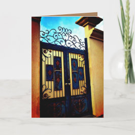 Tarjeta Puerta Azul