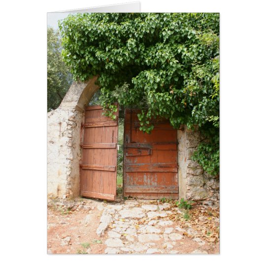 Tarjeta Puerta de jardín secreto