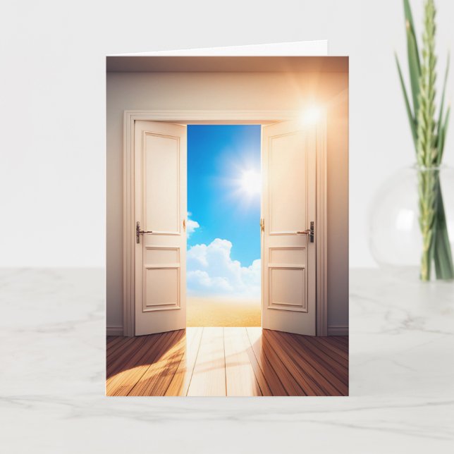 Tarjeta Puerta de simpatía con sol (Anverso)