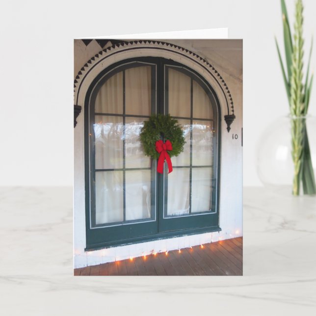 Tarjeta Puerta de Wreath y Gingerbread - Viñedo de Martha (Anverso)