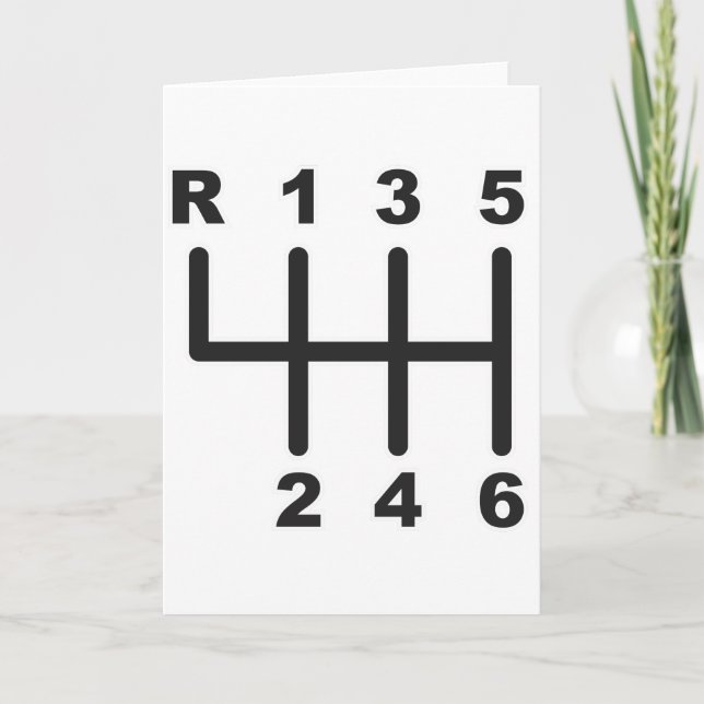 Tarjeta Puerta del cambio de 6 velocidades (Anverso)