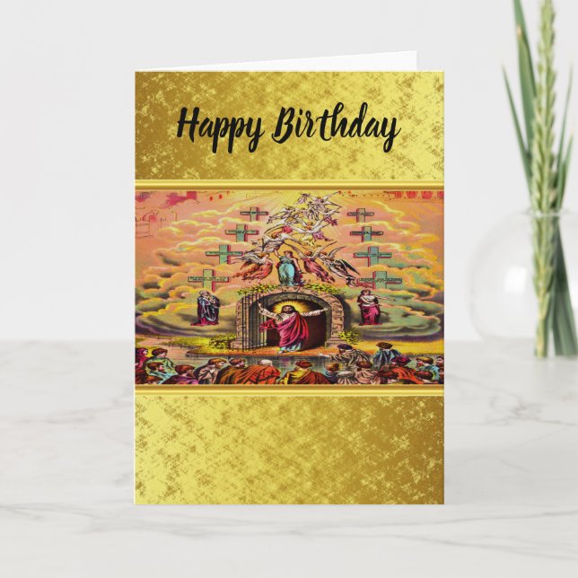 Tarjeta Puerta del cielo con una textura de Relieve metali (Anverso)