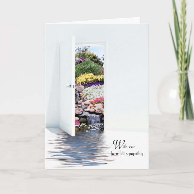 Tarjeta puerta del jardín de simpatía (Anverso)