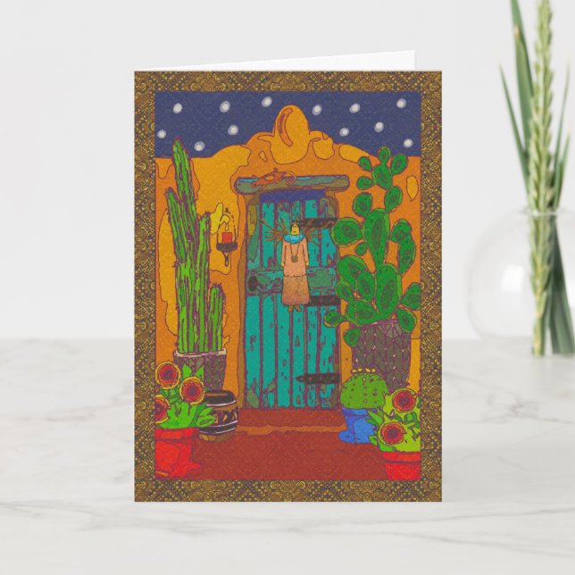 Tarjeta Puerta del Suroeste con Ángel (Anverso)