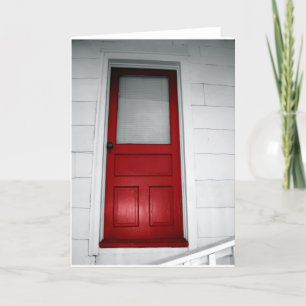 Tarjeta Puerta roja