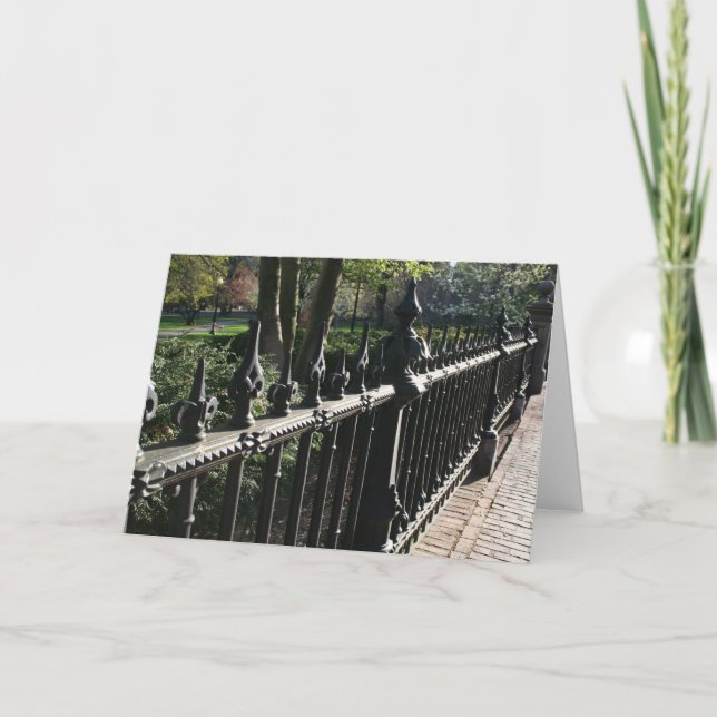 Tarjeta Puertas en el jardín público (Anverso)