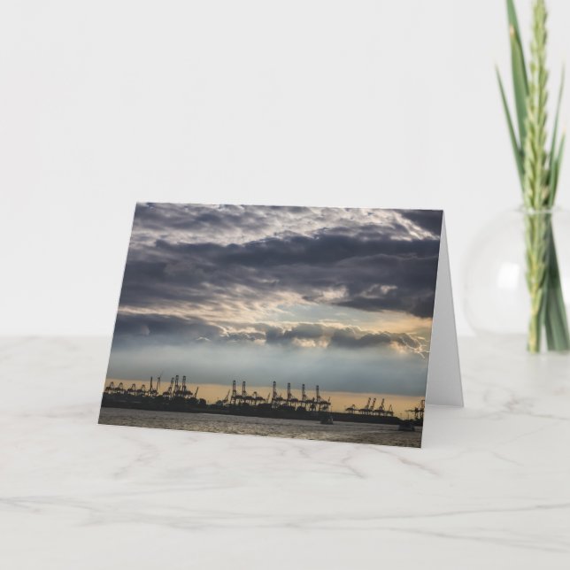 Tarjeta Puerto de Hamburgo Alemania (Anverso)