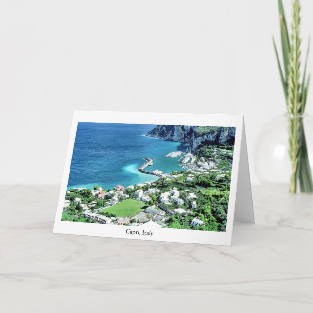 Tarjeta Puerto deportivo de Capri (Anverso)