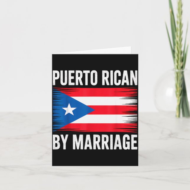 Tarjeta Puerto Rican By Marriage Puerto Rico  (Anverso)