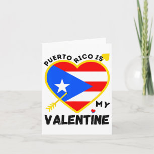 Tarjeta Puerto Rico es mi San Valentín Día de San Valentín