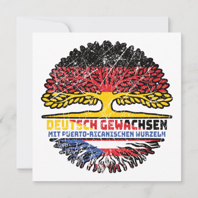 Tarjeta Puerto Rico Puerto-ricanisch Deutsch Deutschland (Anverso)