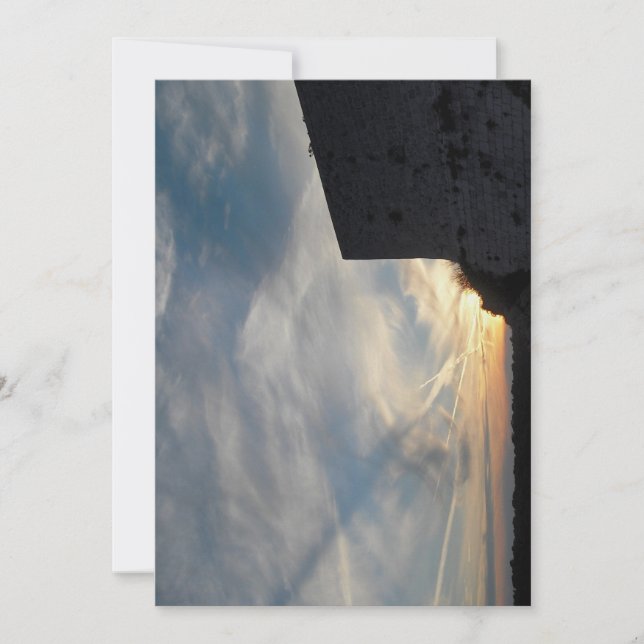 Tarjeta Puesta de sol de Croacia (Anverso)