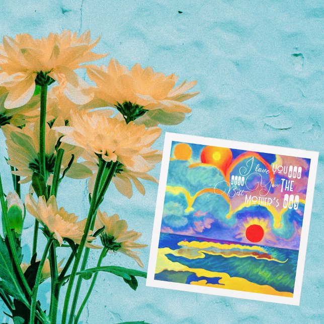 Tarjeta Puesta de sol del Día de la Madre (Subido por el creador)