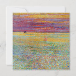 Tarjeta Puesta de sol en el mar (por Childe Hassam)