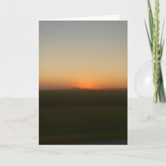 Tarjeta Puesta de sol mientras pasaba por el sur de Illino