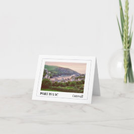 Tarjeta Puesta de sol sobre Port Isaac, Cornualles