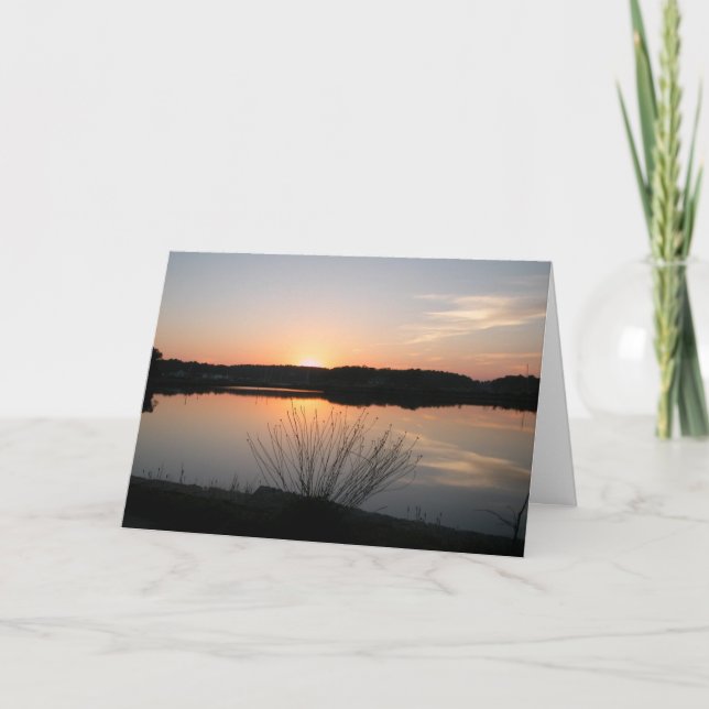 Tarjeta Puesta del sol - condolencia (Anverso)