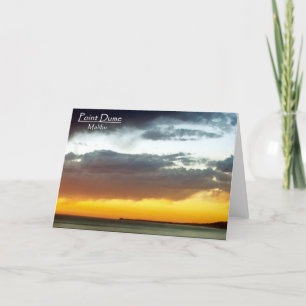 Tarjeta Puesta del sol de Dume del punto
