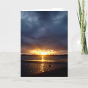 Tarjeta Puesta del sol de Kam del fuerte