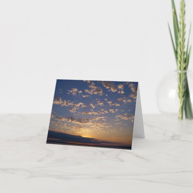 Tarjeta Puesta del sol de la bahía de Bellingham (Anverso)