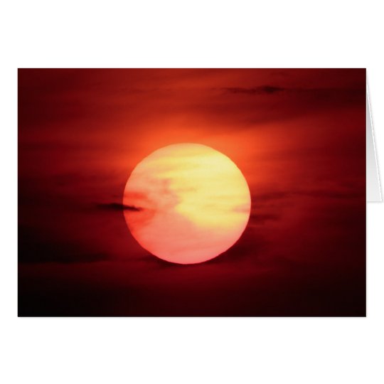 Tarjeta Puesta del sol de la ciencia ficción