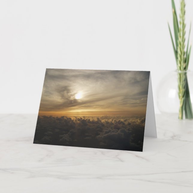 Tarjeta Puesta del sol de los cielos de Maui (Anverso)