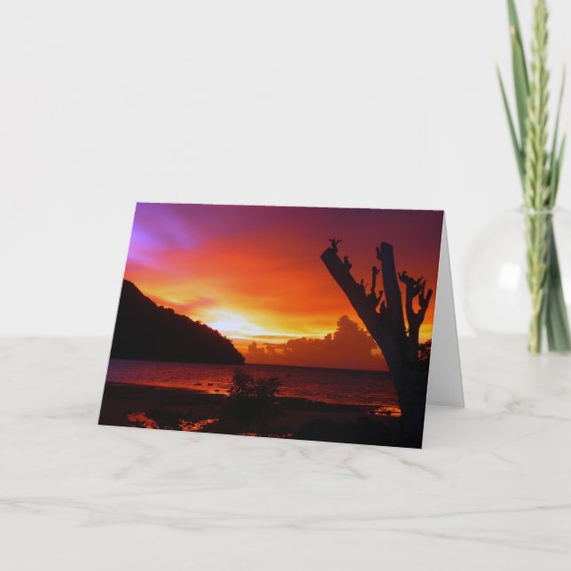 Tarjeta Puesta del sol de Tailandia (Anverso)