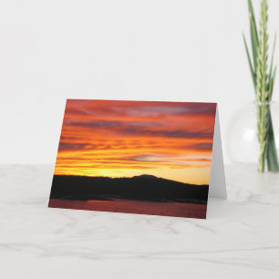 Tarjeta Puesta del sol del depósito