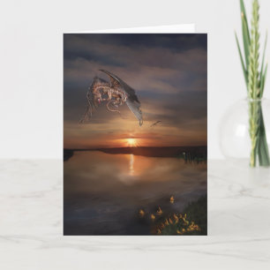 Tarjeta Puesta del sol del dragón