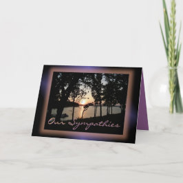 Tarjeta Puesta del sol en el Lago-personalizar cualquier