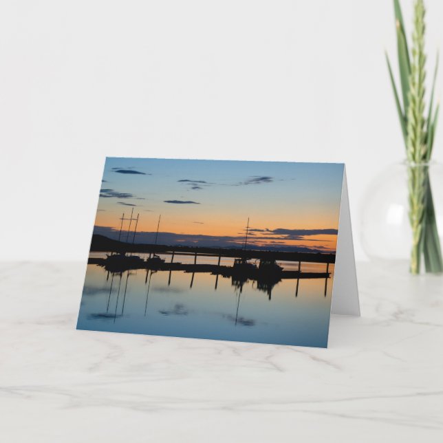 Tarjeta Puesta del sol en la isla del antílope, UT (Anverso)
