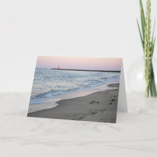 Tarjeta Puesta del sol en la playa