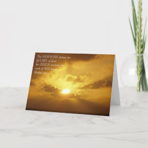 Tarjeta Puesta del sol gloriosa