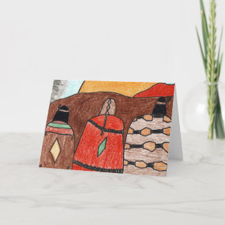 Tarjeta Puesta del sol india