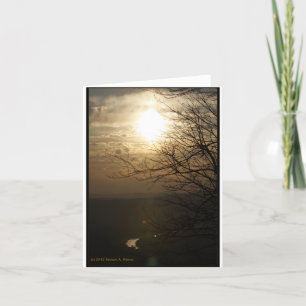 Tarjeta Puesta del sol: Río de Shenandoah de la impulsión
