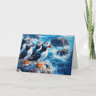 Tarjeta Puffins
