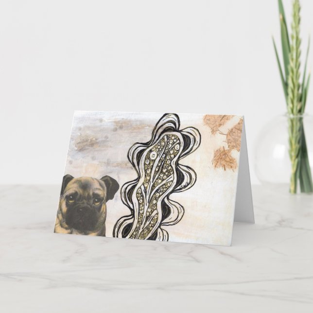 Tarjeta Pug (Anverso)