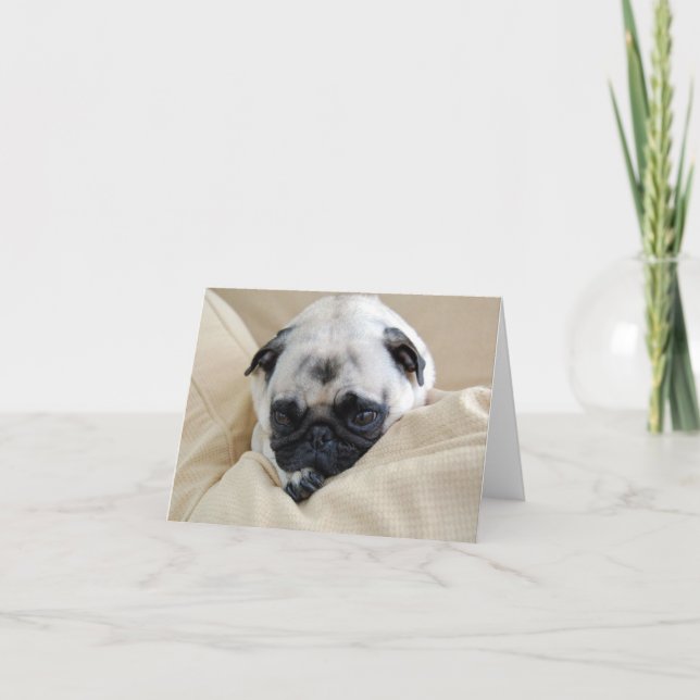 Tarjeta Pug (Anverso)