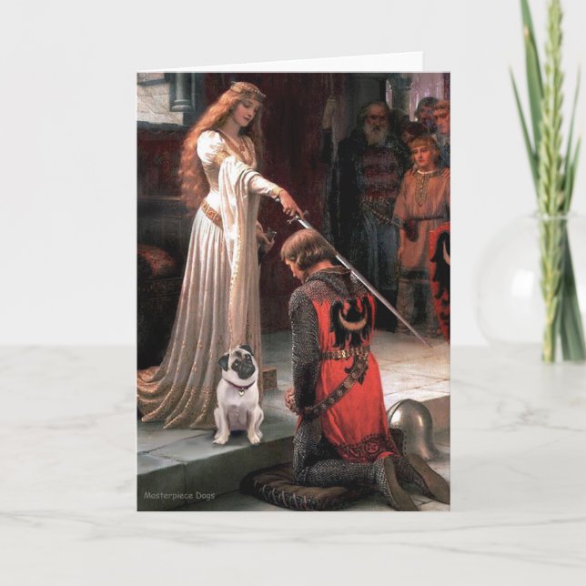 Tarjeta Pug 5 (bermejo) - El Acertijo (Anverso)