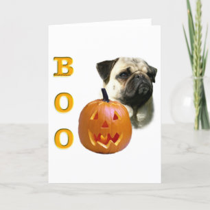 Tarjeta Pug (flauta) Boo