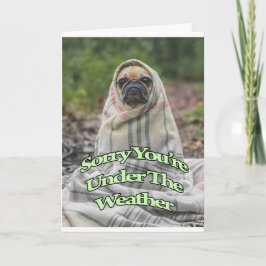 Tarjeta Pug Get Well Card
