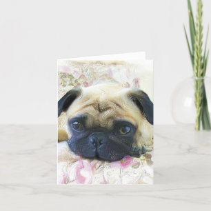 Tarjeta Pug Notecard