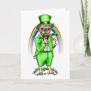 Tarjeta Pug St Patrick's Day