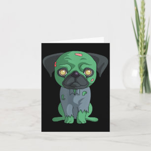 Tarjeta Pug Zombie