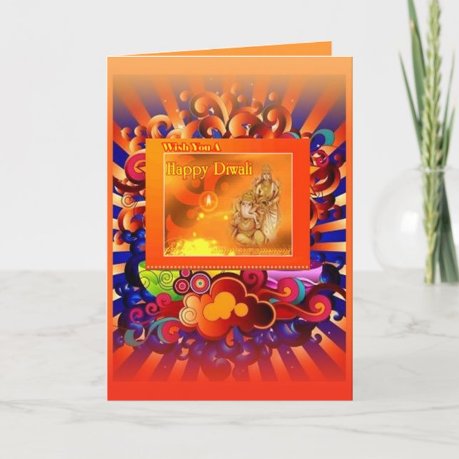 Tarjeta puja   del diwali (Anverso)