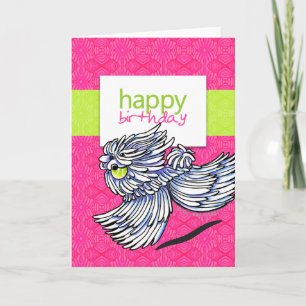 Tarjeta Puli Komondor Strawberry Kiwi Feliz cumpleaños