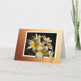 Tarjeta Pulmeria enmarcada