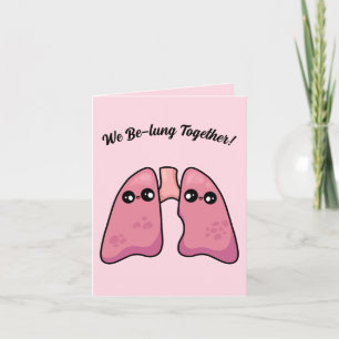 Tarjeta Pulmones Adorables - Biología Humana