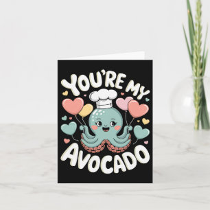 Tarjeta Pulpo Con Corazón Bylloons Eres Mi Aguacate Vale
