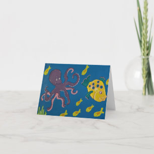 Tarjeta Pulpo y amigos